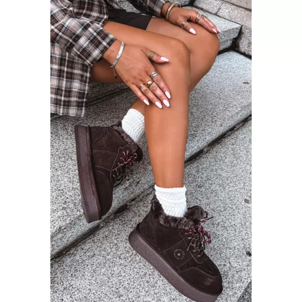  Ženski snežaki BIG STAR SHOES UU274312 ČOKOLADA 