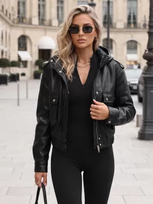 Ženska jakna DSTREET TY5876 ČRNA