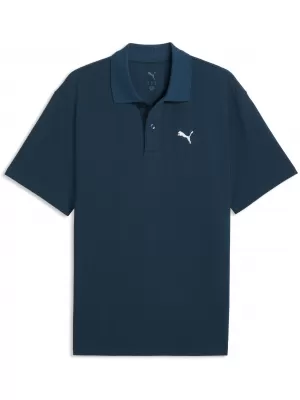 Moška majica s kratkimi rokavi z ovratnikom PUMA WARDROBE ESS PIQUE RELAXED POLO 62965736 POLNOČNI BENCIN