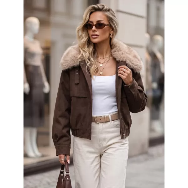  Ženska jakna DSTREET TY5694 RJAVA 