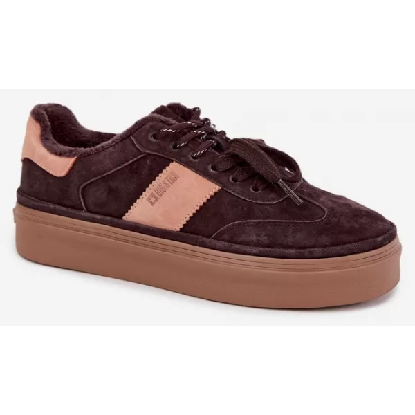  Ženske superge BIG STAR SHOES UU274770 RJAVE/BEŽ SENCE 
