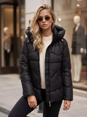 Ženska jakna DSTREET TY5936 ČRNA