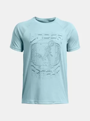 Fantovska majica s kratkimi rokavi UNDER ARMOUR UA B TECH GAME DAY SS 1389974-494 MODRA