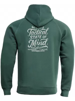 Moški pulover PENTAGON PHAETON HOOD STATE OF MIND K09021-ST SPRINGBOK ZELENA