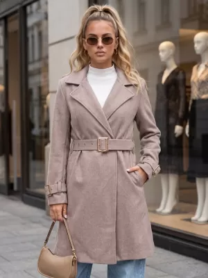 Ženski plašč DSTREET NY0787 BEŽ