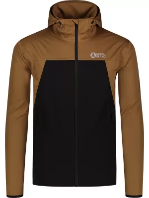 Moška nepremočljiva softshell jakna NORDBLANC EXPEDITIOUS NBSSM8323 RJAVA