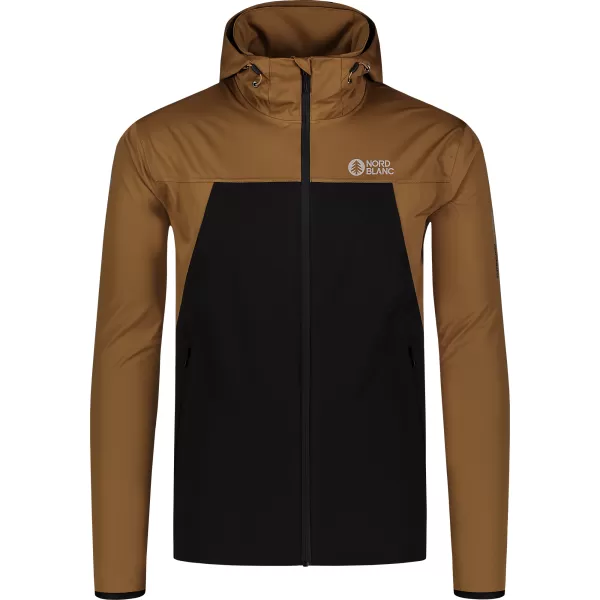  Moška nepremočljiva softshell jakna NORDBLANC EXPEDITIOUS NBSSM8323 RJAVA 