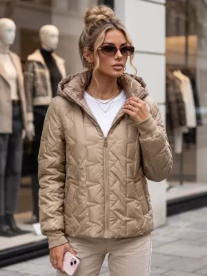 Ženska jakna DSTREET TY5780 KARAMELA