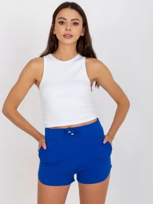 Ženske kratke hlače BASIC FEEL GOOD AP-SN-119.07 TEMNO MODRA