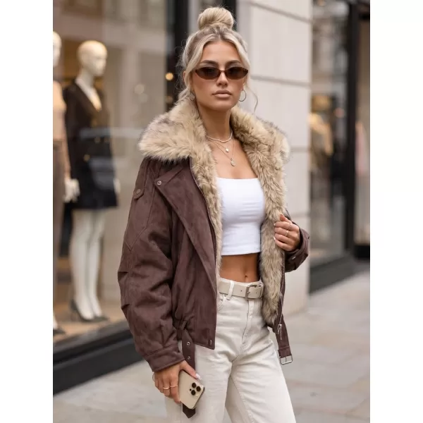  Ženska jakna DSTREET TY5701 RJAVA 