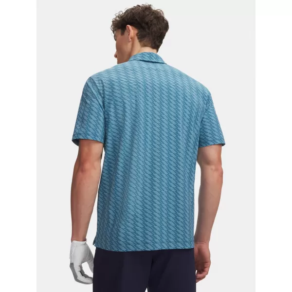  Moški Polo UNDER ARMOUR UA DRIVE CHILL PRINTED POLO 6009724-466 MODRA 