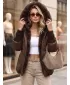 Ženska jakna DSTREET TY5890 RJAVA