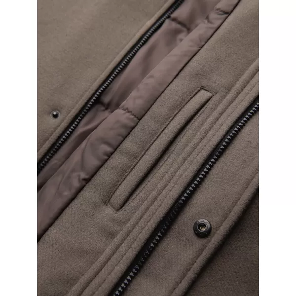  Moška parka OMBRE OM-COWC-0161 PEPELNATO SIVA 