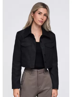 Ženska jakna OMBRE OW-BL-E0007 ČRNA
