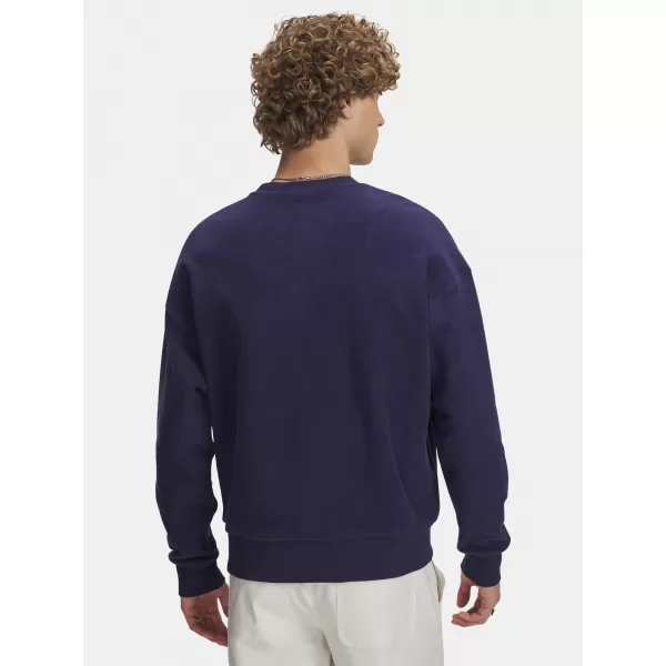 Moški pulover UNDER ARMOUR ICON REV TERRY CREW 6003942-403 MODRA 