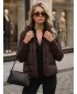 Ženska jakna DSTREET TY5931 RJAVA