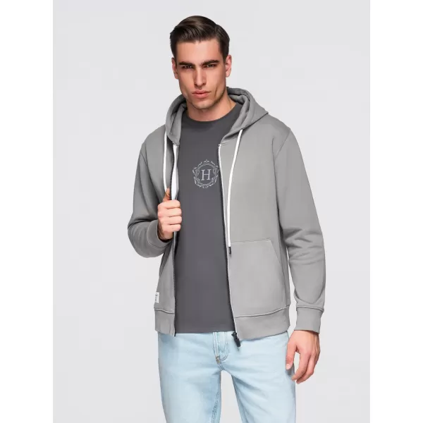  Moški pulover OMBRE OM-SSBZ-0272 SIVA 