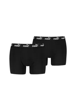Moške boksarice PUMA ELEMENTS MEN BASIC BOXERS 2P 93875309 ČRNA