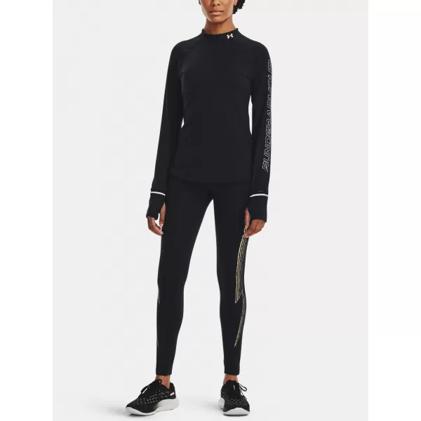  Ženska majica s kratkimi rokavi UNDER ARMOUR UA OUTRUN THE COLD LS 1373208-001 ČRNA 