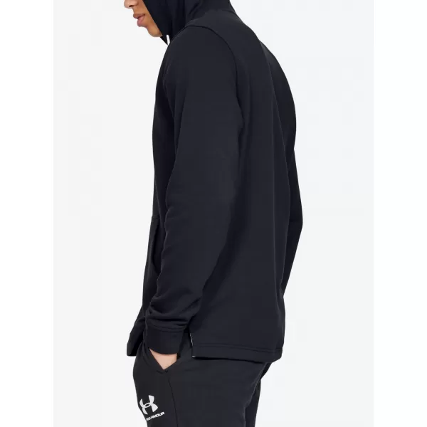  Moški pulover UNDER ARMOUR SPORTSTYLE TERRY LOGO HOODIE 1348520-001 ČRNA 