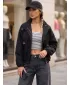 Ženska jakna DSTREET TY6023 ČRNA