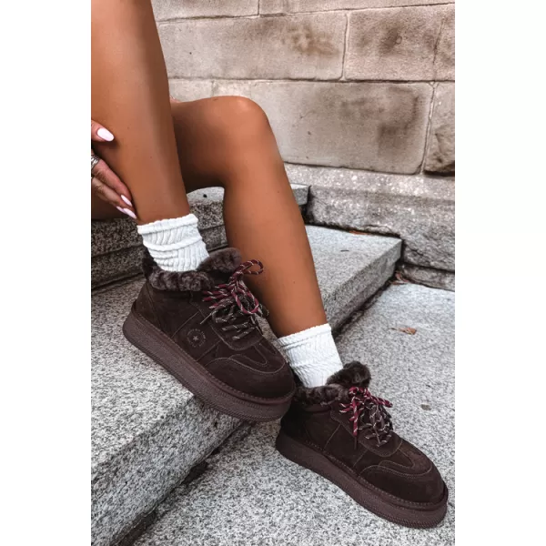  Ženski snežaki BIG STAR SHOES UU274312 ČOKOLADA 