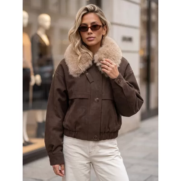  Ženska jakna DSTREET TY5694 RJAVA 