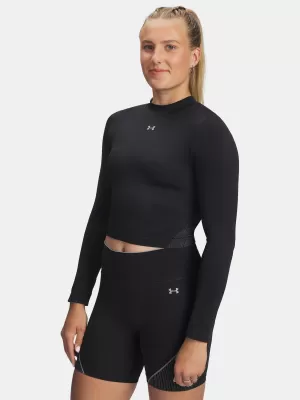 Ženska majica s kratkimi rokavi UNDER ARMOUR VANISH SEAMLESS LS 6000645-004 ČRNA
