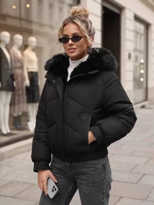 Ženska jakna DSTREET TY6007 ČRNA
