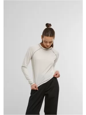 Ženska majica s kratkimi rokavi URBAN CLASSICS TB7730 UMAZANO BELO