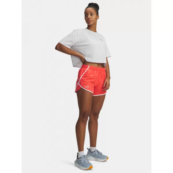  Ženske kratke hlače UNDER ARMOUR UA FLY BY 3'' SHORTS 1382438-690 RDEČA 