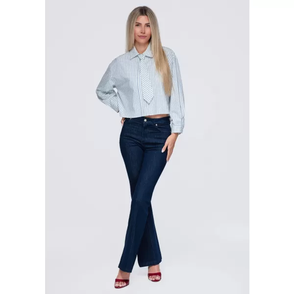  Ženska srajca OMBRE OW-SH-E0069 MODRA 