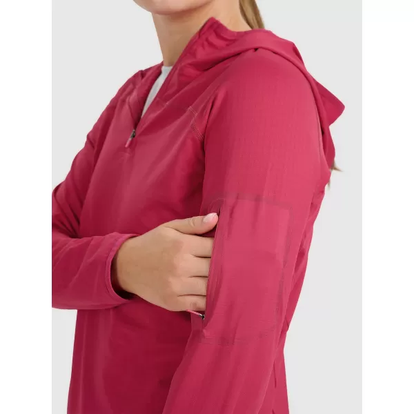  Ženski funkcionalni pulover 4F WAW25TFSWF591 TEMNO ROZA 