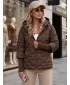 Ženska jakna DSTREET TY5870 RJAVA