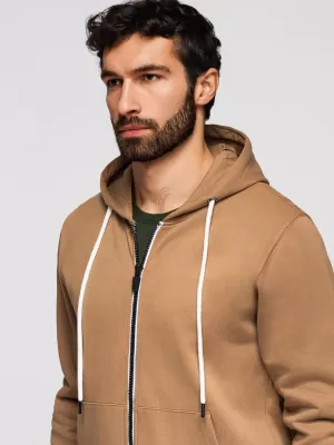Moški pulover OMBRE OM-SSBZ-0272 RJAVA
