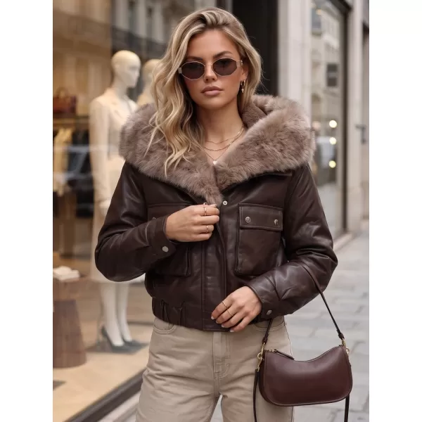  Ženska jakna DSTREET TY5976 RJAVA 