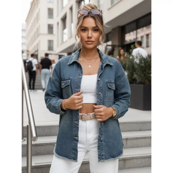  Ženska jakna DSTREET TY5683 MODRA 