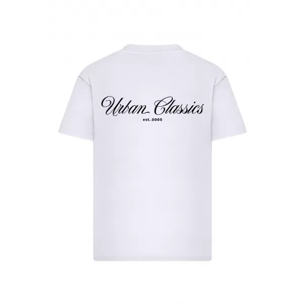  Moška majica s kratkimi rokavi URBAN CLASSICS TB8757 BELA 