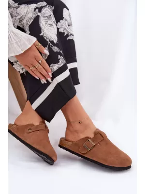 Ženski copati BIG STAR SHOES RR274A387 RJAVA/BEŽ
