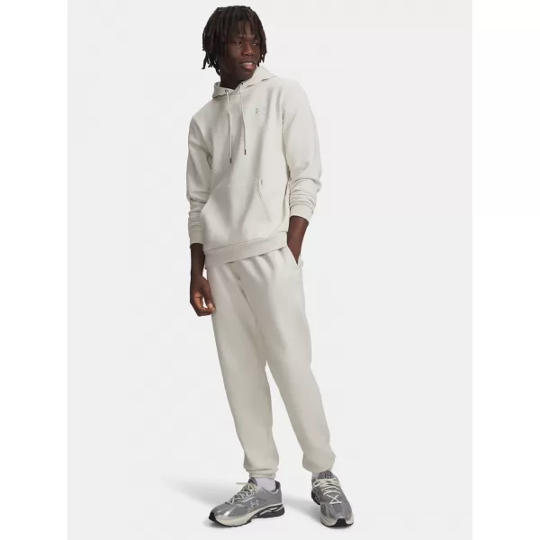  Moške trenirke UNDER ARMOUR ICON FLEECE JOGGER 1373882-110 BELA 