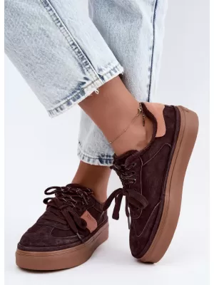 Ženske superge BIG STAR SHOES UU274770 RJAVE/BEŽ SENCE