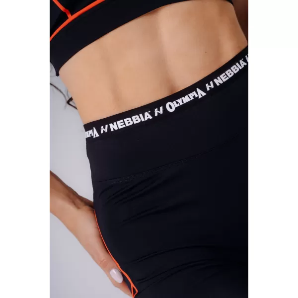  Ženske kratke hlače NEBBIA OLYMPIA HIGH-WAIST 937 ČRNA 