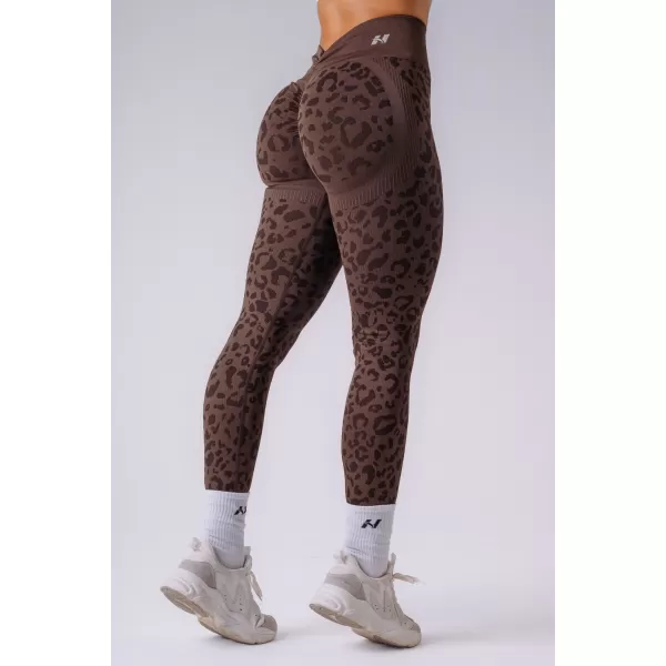  Ženske pajkice NEBBIA PRIMAL 849 TEMNO RJAV LEOPARD 