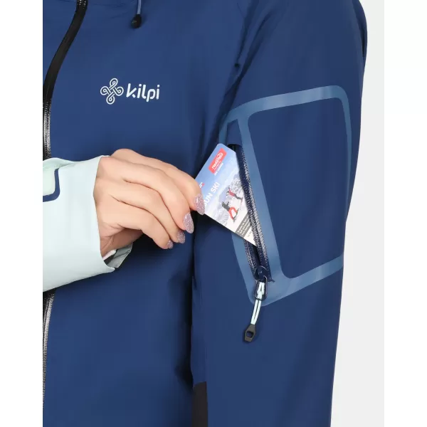  Ženska hardshell jakna KILPI MAMBA-W 1L0101KI TEMNO MODRA 
