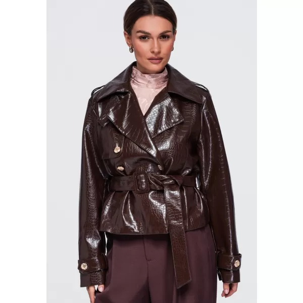  Ženska jakna OMBRE OW-JAFL-0144 RJAVA 