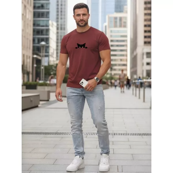  Moška majica s kratkimi rokavi DSTREET NX5102R-BU BORDO 