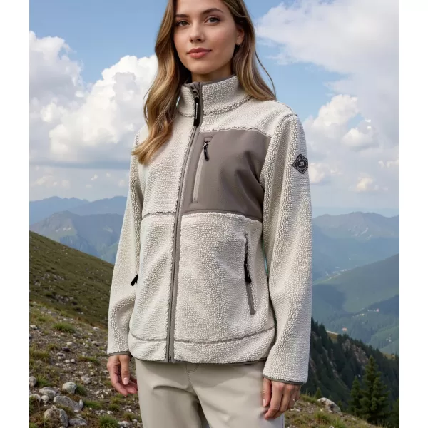  Topel ženski pulover ALPINE PRO FERADA 3 NAPLAVLJENI LES 