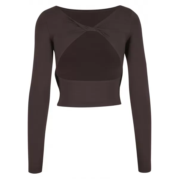  Ženska majica s kratkimi rokavi URBAN CLASSICS TB7721 TOPLA/RJAVA 