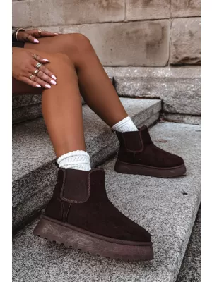 Ženski čevlji BIG STAR SHOES UU274174 RJAVE/BEŽ SENCE