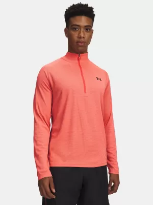 Moška majica s kratkimi rokavi UNDER ARMOUR TECH TEXTURED 1/2 ZIP 1382797-690 RDEČA